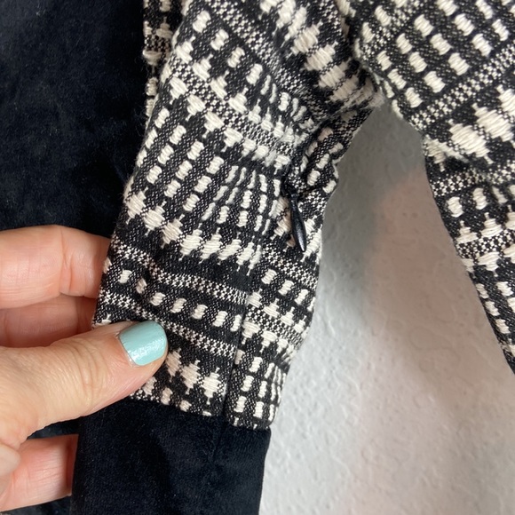 Zara velvet trim boho patterned a-line short dress xs - Picture 6 of 8